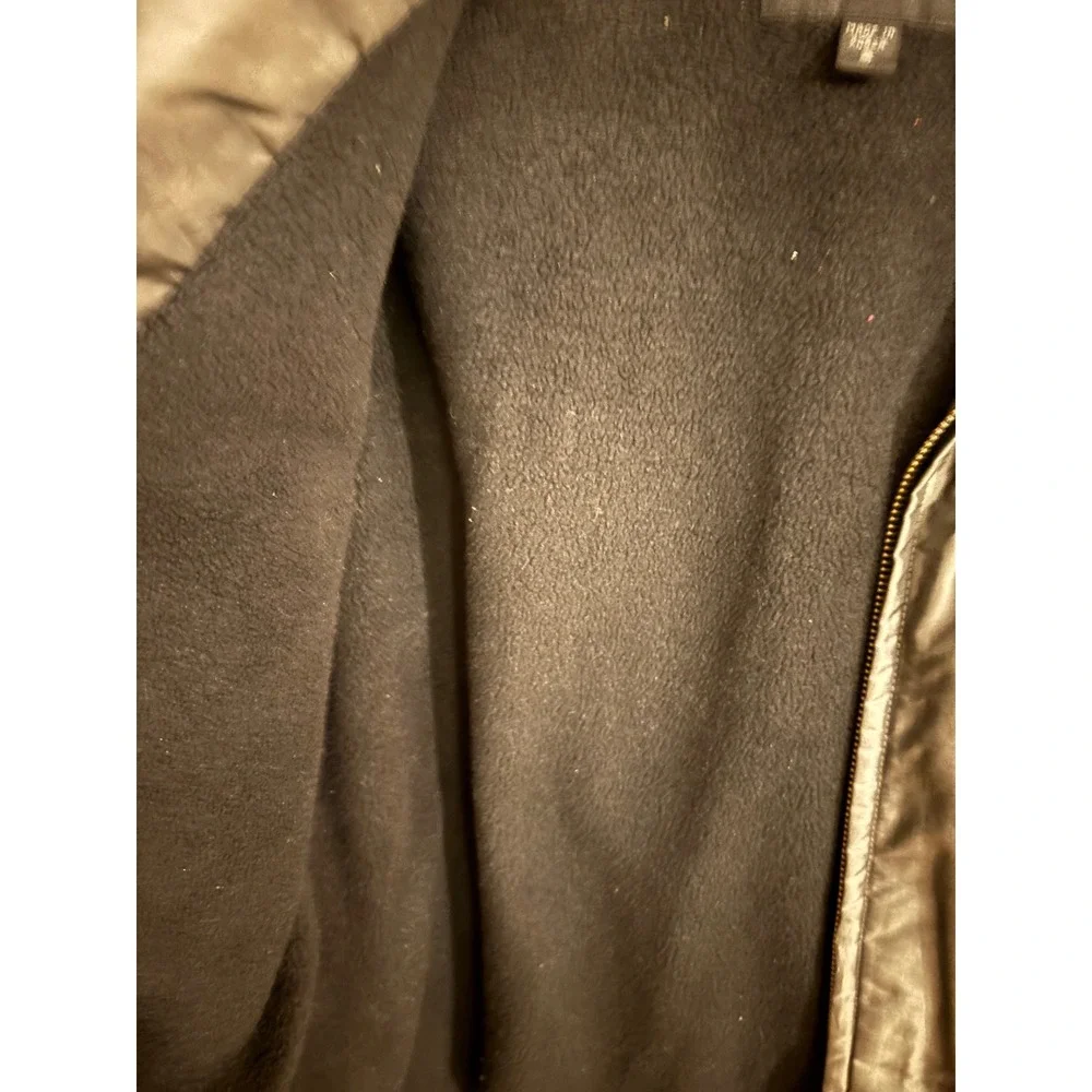 Express World Brand Womens Gray Metallic Full Zip Fleece Lined Belted‎ Jacket S